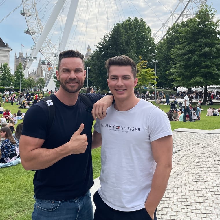 Markus Schertler mit seinem Sohn Nico